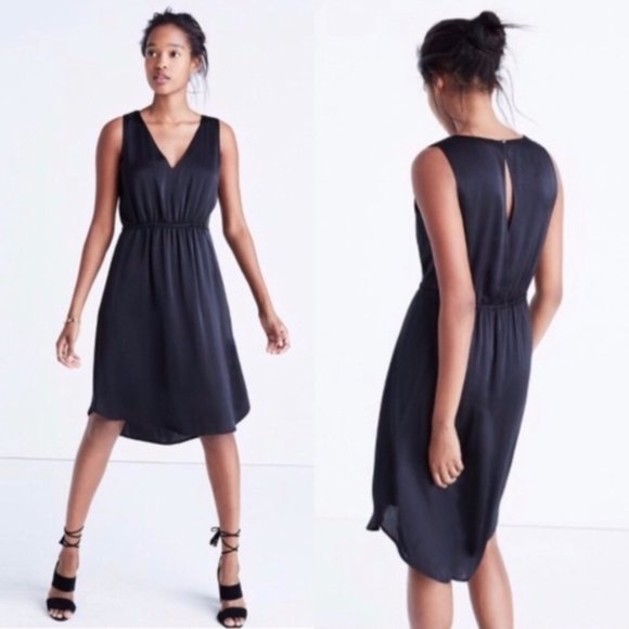 Madewell Dresses & Skirts - Madewell Black Silky Nightout Dress